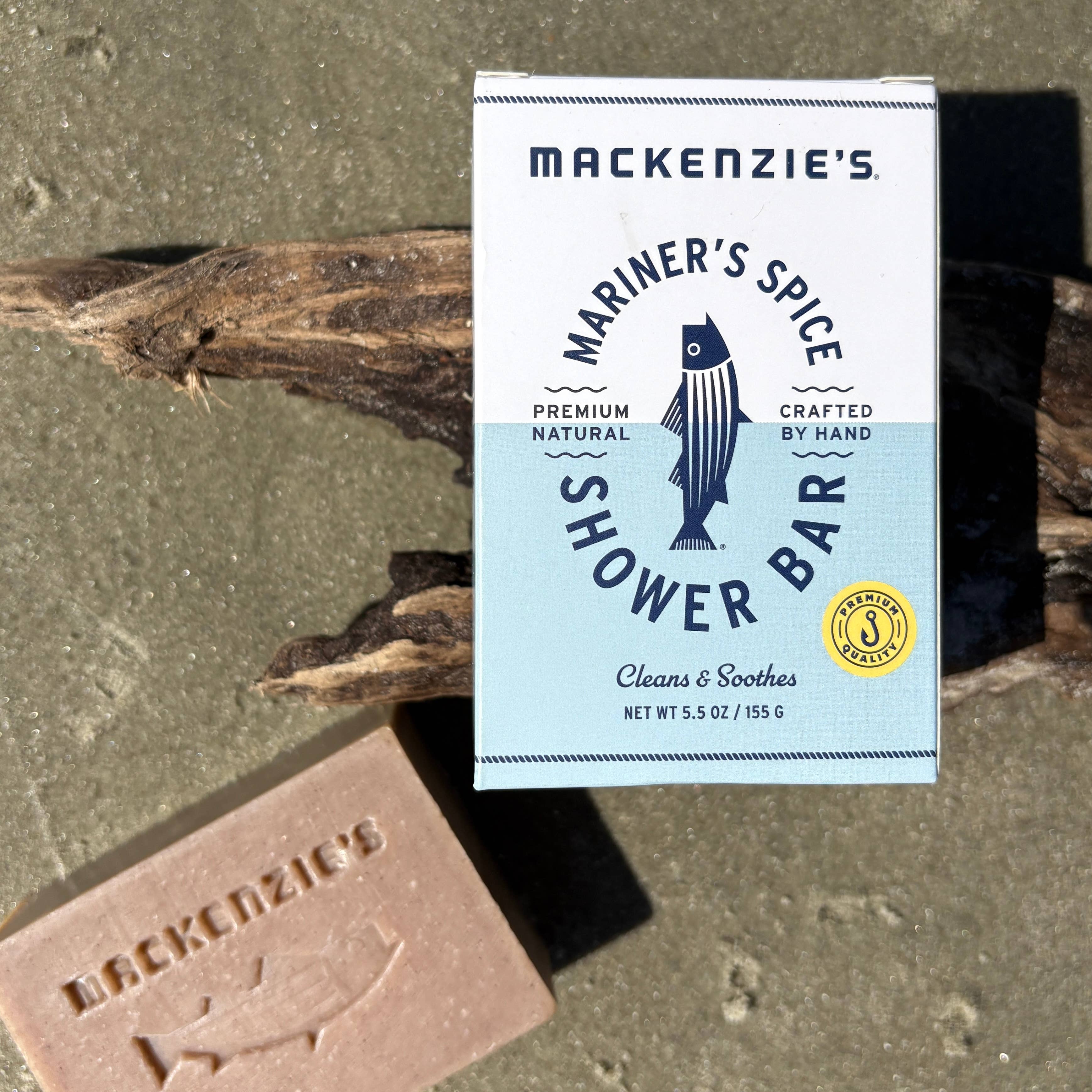MacKenzie's Fisherman - Wholesale Bar Soap - Mariner's Spice Shower Bar- 5.5 oz (12 qty)2