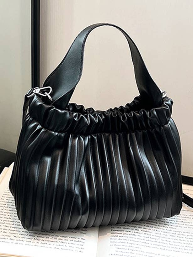 Sac seau à bandoulière en cuir végétalien .SI-26552 pour la vente par 42POPS