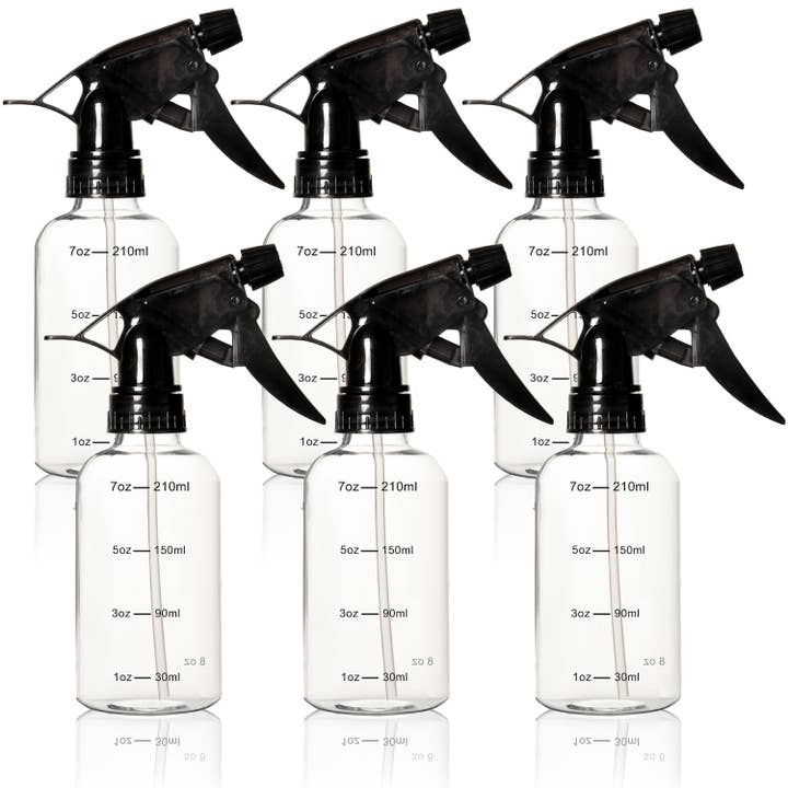 Youngever - Wholesale Spray bottle - Youngever 6 Pack 8OZ Empty Plastic Spray Bottles - Black