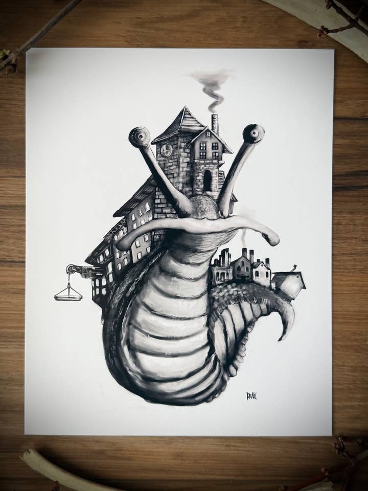 Snail Town Art Print for wholesale by Signum Somnia