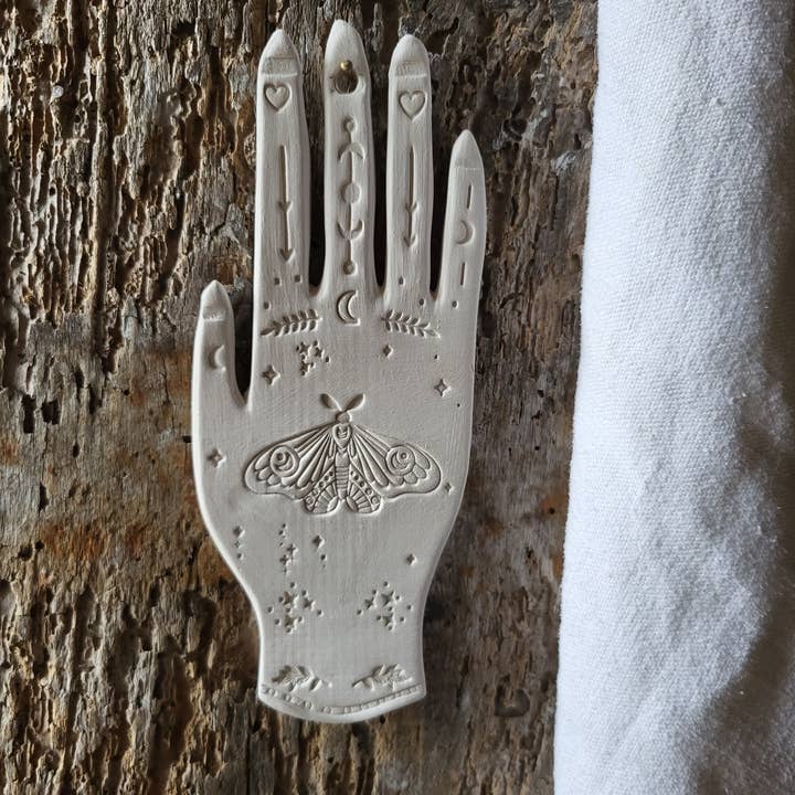 Holystic collection. Butterfly ceramic hand for wholesale by lpdv ceramics