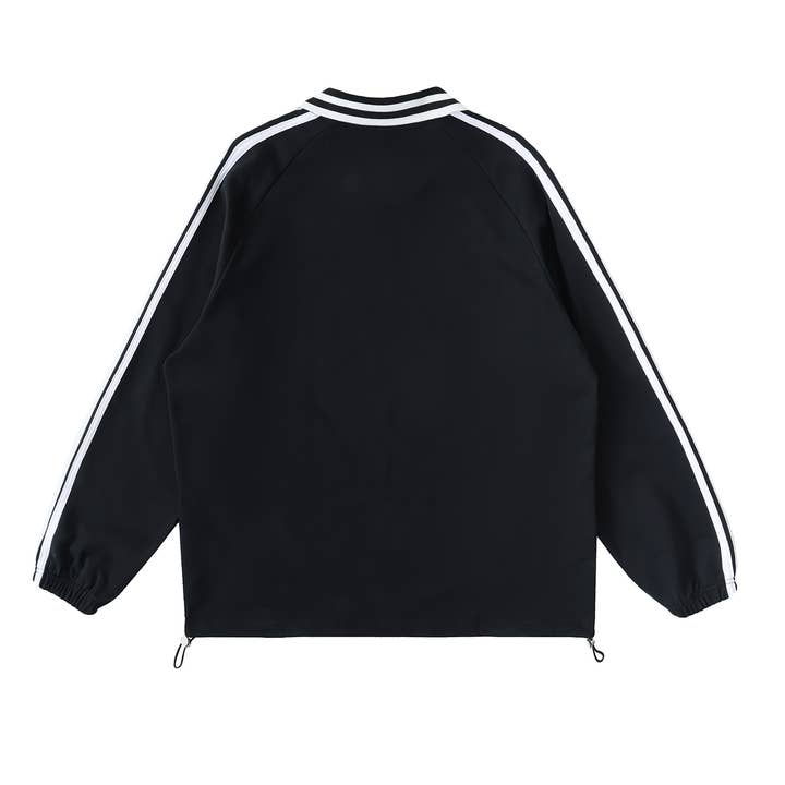YUDAE - Wholesale Sweatshirt - Unisex - Contrast Striped Lapel Collar Sweatshirt8