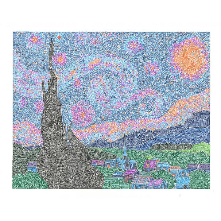 Impression d'art - Une nuit inoubliable pour la vente par Viz Art Ink