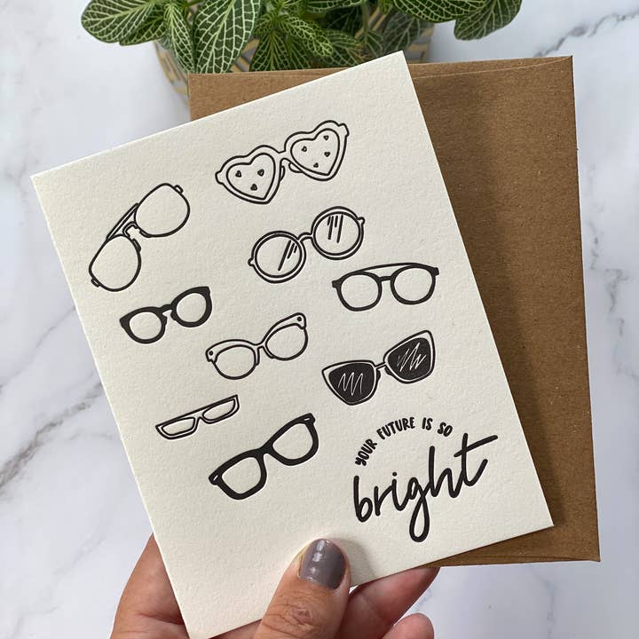 Stack Paper Press - Wholesale Graduation Card - Future So Bright Graduation Card2