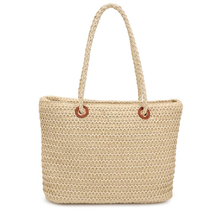 GERTIE TOTE STRÅVÄSKA för wholesale av KAYLA+AVA