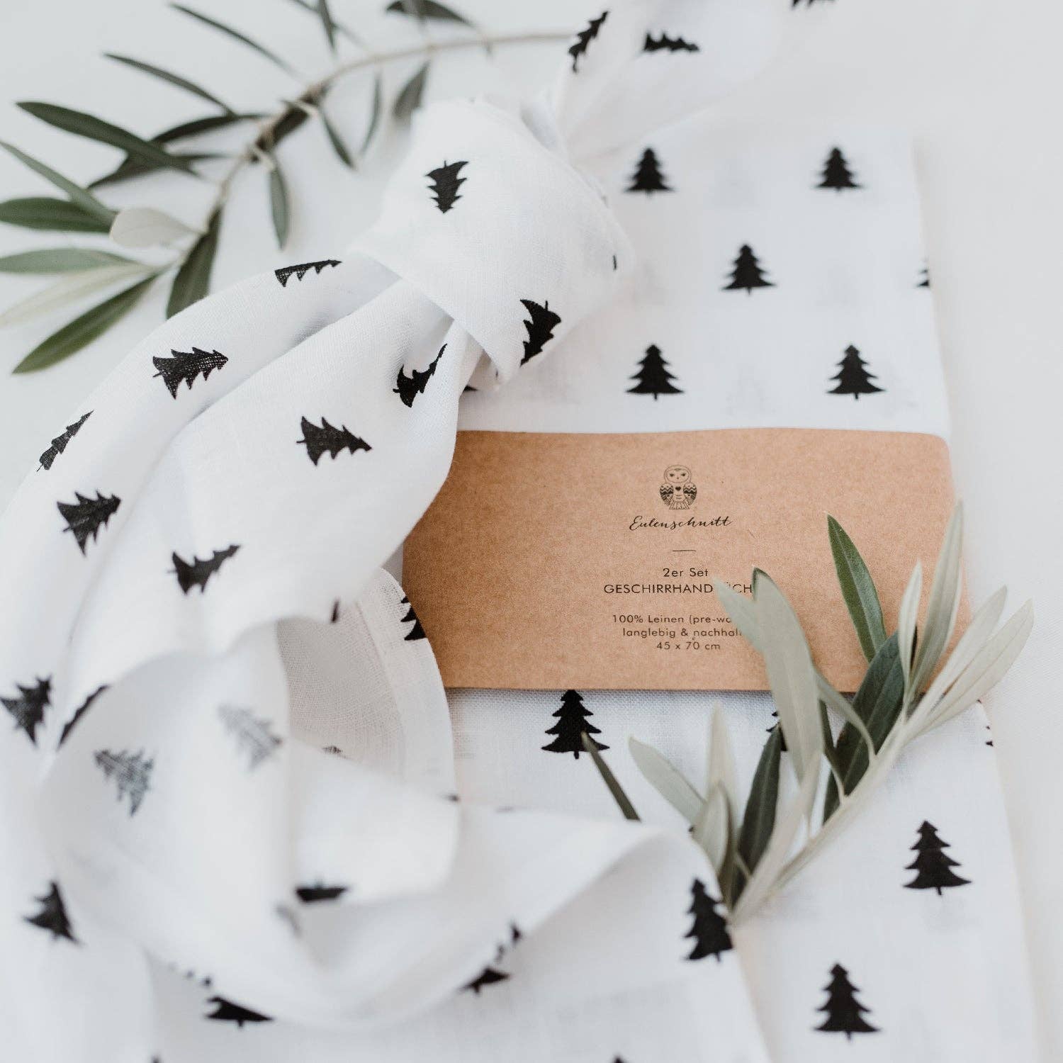 Eulenschnitt - Wholesale Dishcloth - Linen tea towels fir in a set of 2 (pack of 5)3