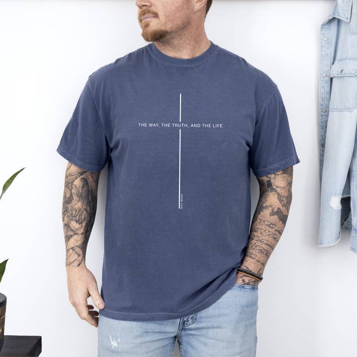 Refinery Number One LLC - Wholesale T-Shirt (Graphic) - Unisex - The Way The Truth The Life, Christian Jesus Religious Tshirt