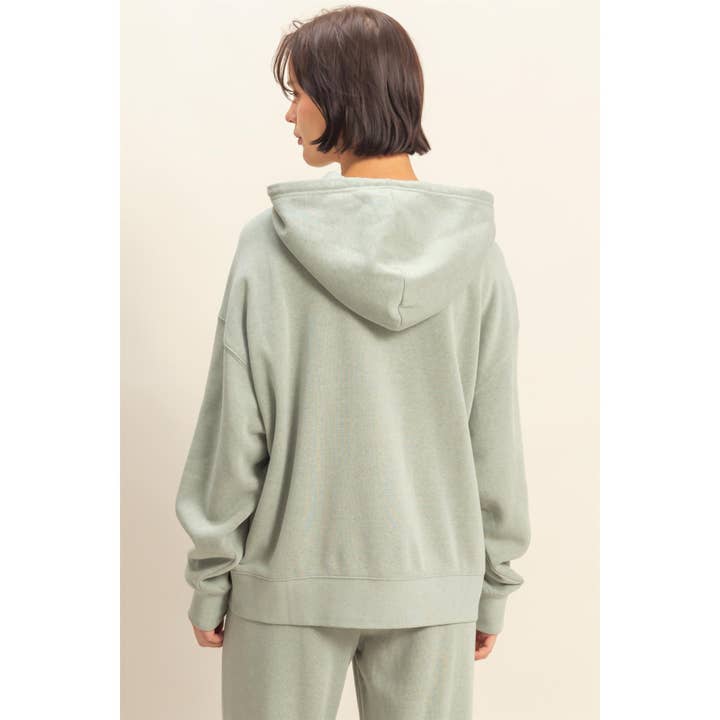 Double Zero - Wholesale Hoodie - Women's - Drop Shoulder Long Sleeve Oversized Hoodie6