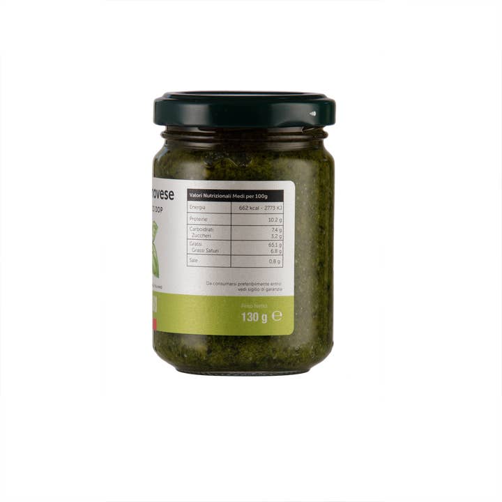 OLIO FERRARI – Großhandel Pesto – Genußer Pesto Genovese mit PDO-Basilikum, 130 g2