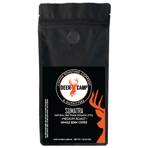 DEER CAMP® Coffee Roasting Company & Outfitters - Wholesale Coffee Beans - DEER CAMP® Sumatra 1 lb.0