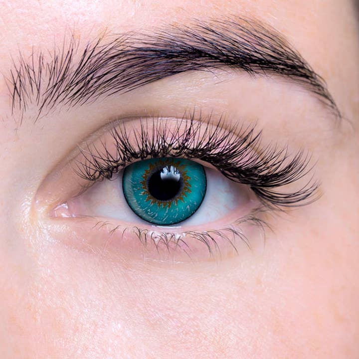 Moon Makeup - Wholesale Contact Lenses - Deep Turquoise Contact Lenses0