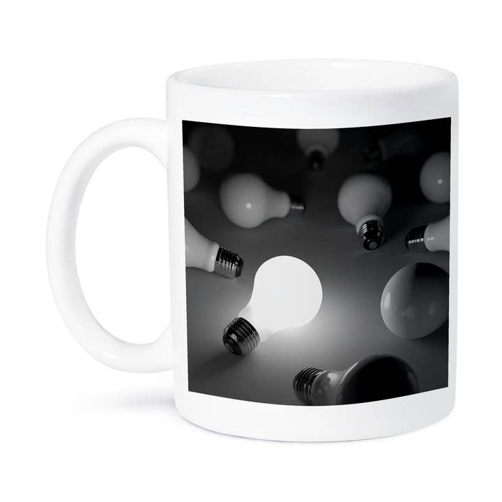 3dRose - Vente Tasse à café - 3dRose, Ampoule Ampoules Ampoules Concept Concept Idée Idées Inventer Inspiration Allumé Éclairé, Tasse8