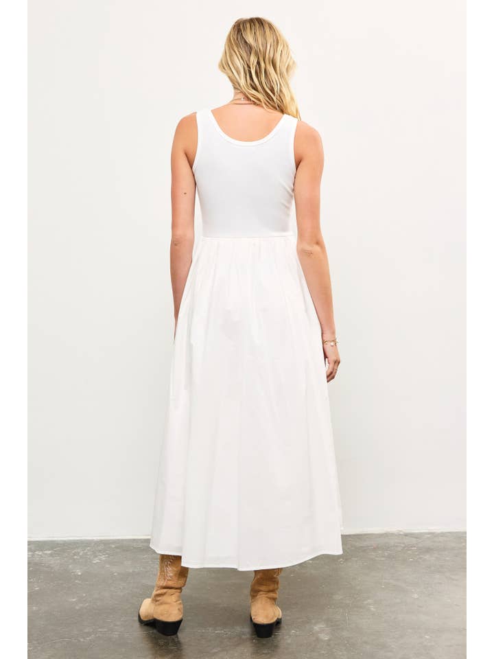 Mustard Seed - Wholesale Dress - Women's - SCOOP NECK SHIRRED WAIST FLARE DRESS3