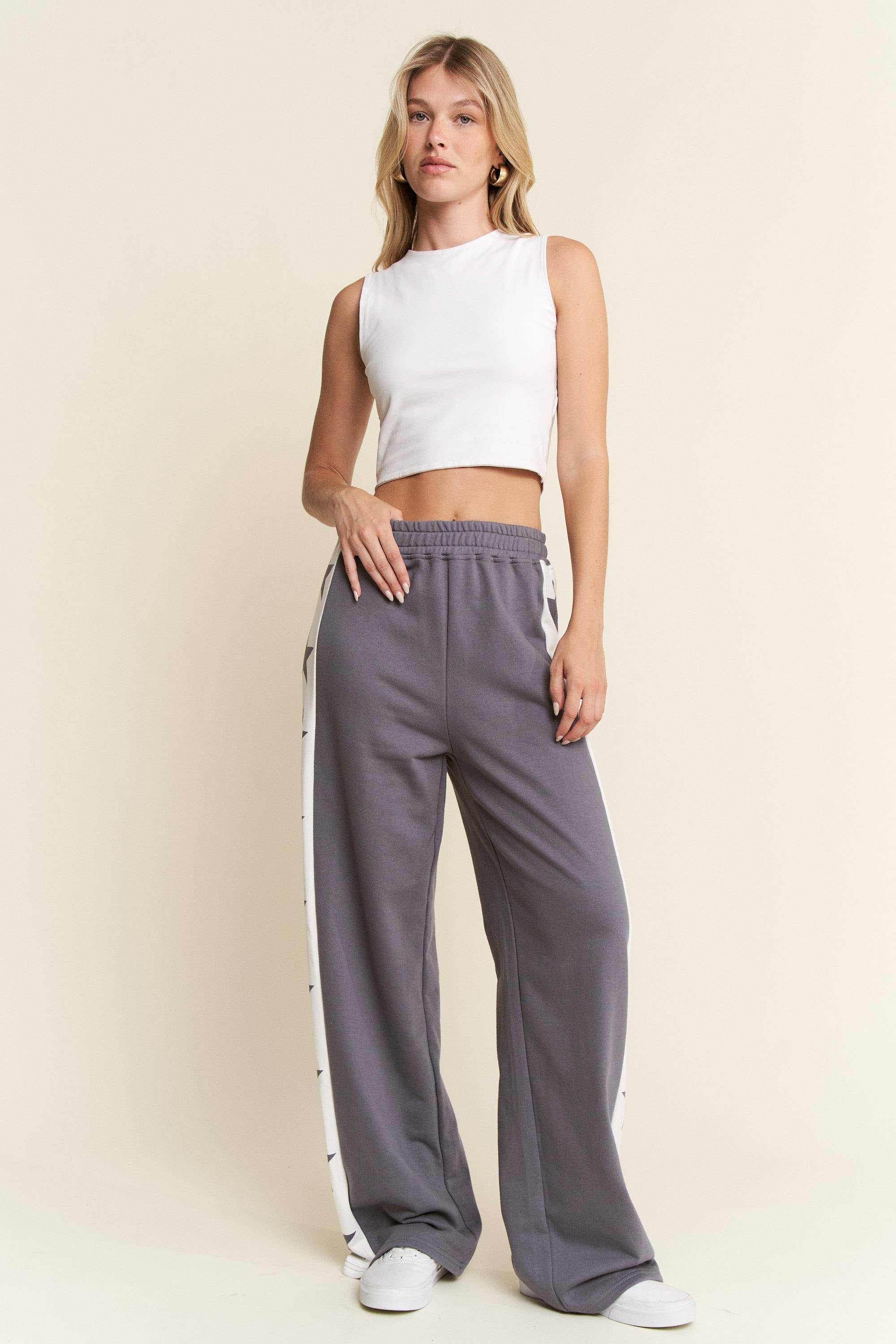 JADE BY JANE - Venta al por mayor Pantalones de chándal/cómodos - Mujer - PANTALONES DE CHÁNDAL A RAYAS ESTRELLADAS15