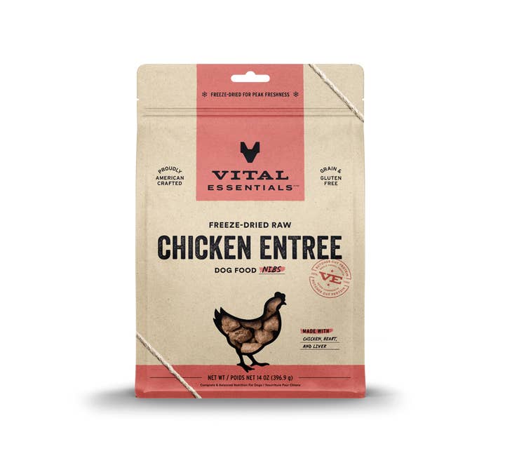 Pet Palette Distribution - Wholesale Pet Food - Dog - Vital Essentials Raw Chicken FD Dog Food Nibs 14 oz2