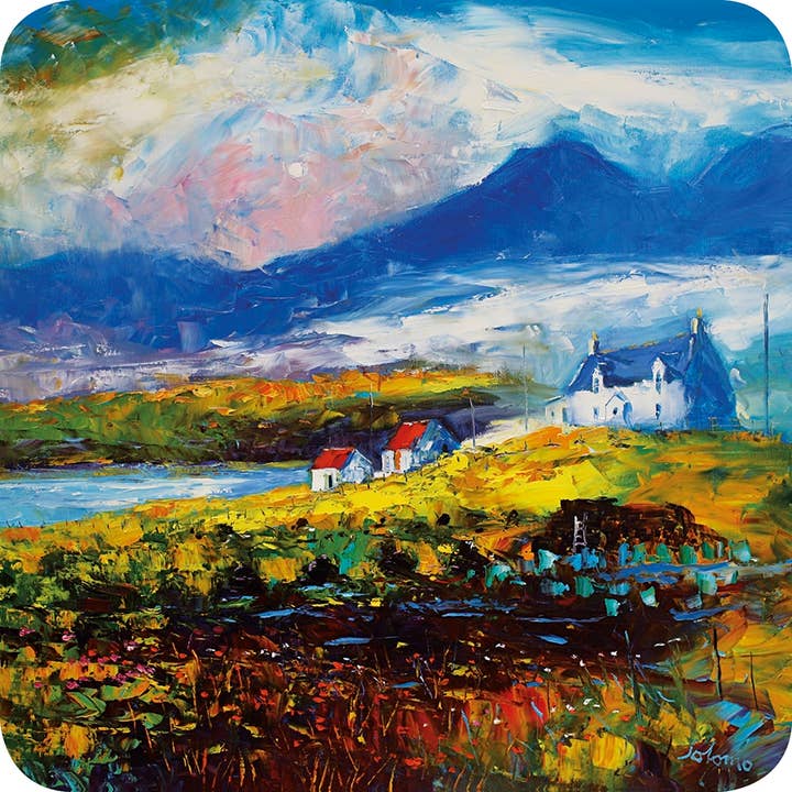 Jolomo Coaster Morning mist het veeneiland Lewis voor wholesale door Island Blue Publishing