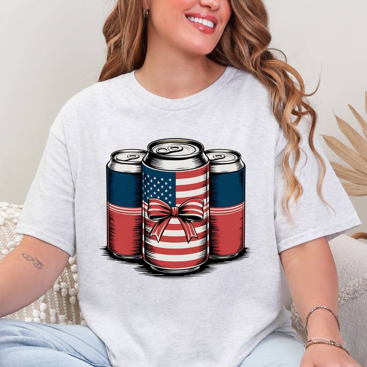 USA Burkar 4 juli T-shirt för wholesale av Happy Mail Wholesale