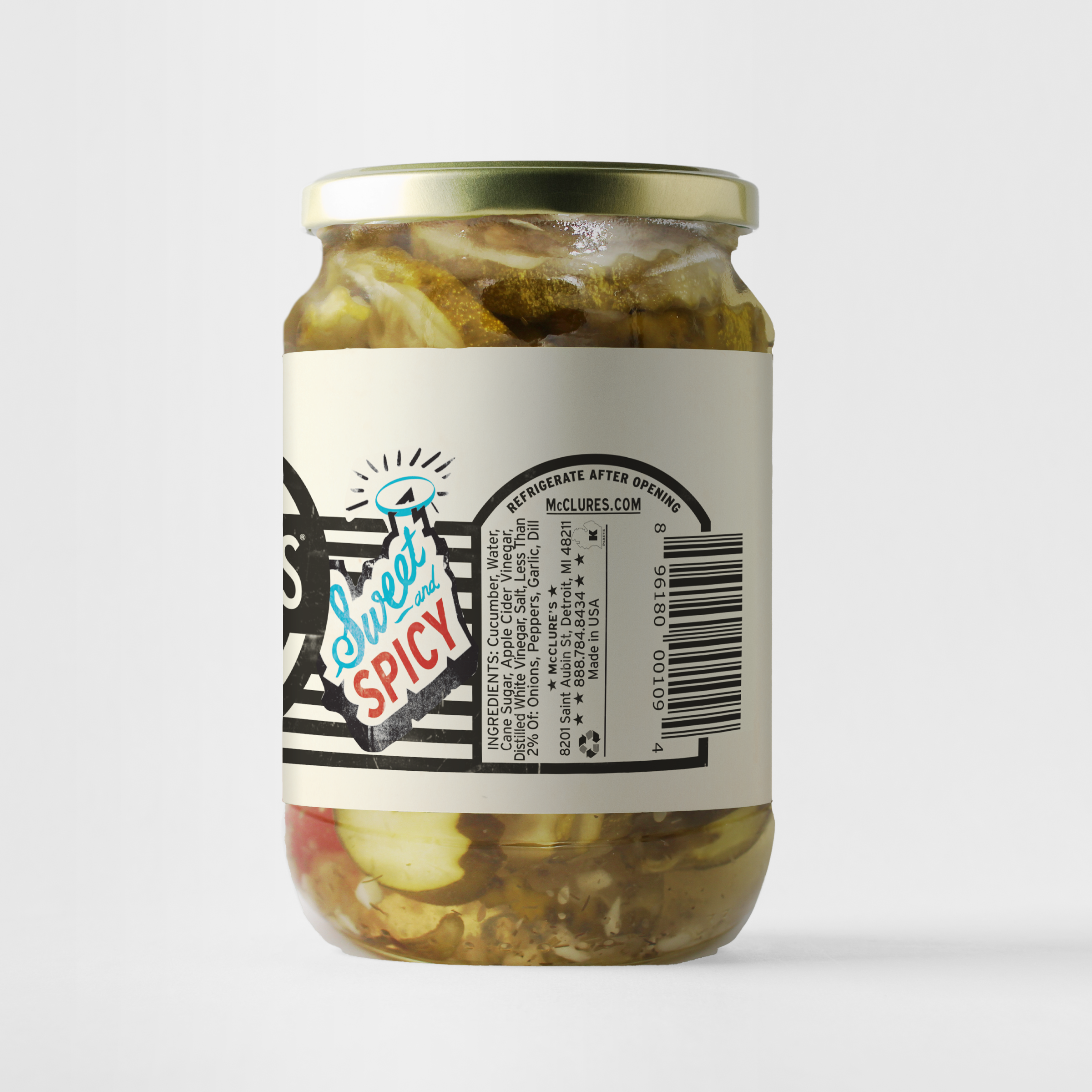 McClure's - Wholesale Pickled Vegetables - McClure's Sweet & Spicy Coin Cut Slices1