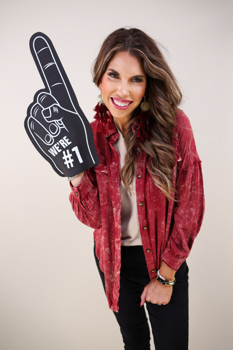 Jess Lea - Wholesale Button Down Shirt - Women's - Dean Button Up Top0