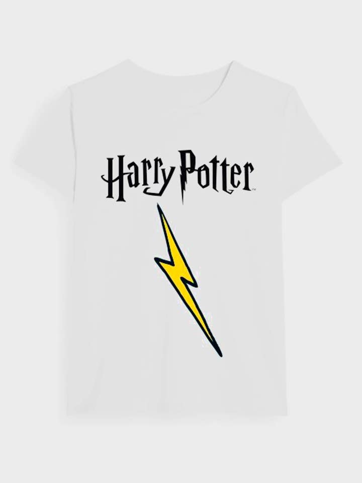 Wit Harry Potter T-shirt met Korte Mouwen voor wholesale door POPBUSTERS