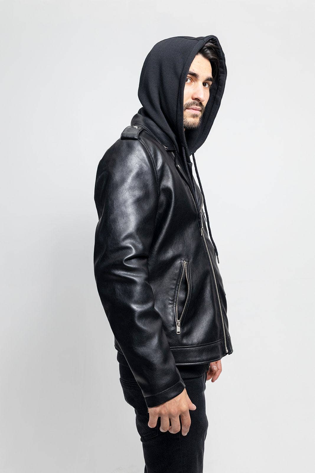 Black Ralph - Fashion Vegan Faux Leather Jacket for wholesale on Faire5