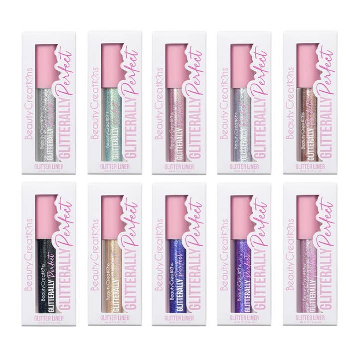 PINEAPPLE Beauty - Vente Eyeliners/crayons - Doublure à paillettes 24 carats Beauty Creations BCGP-03, 6 pièces3