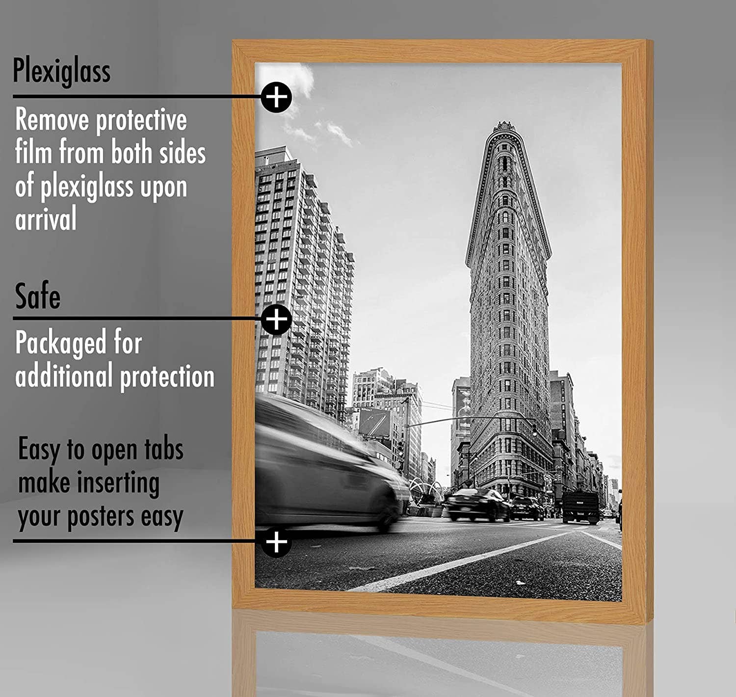 Americanflat - Wholesale Picture Frame - Americanflat Poster Frame with Wide Molding238