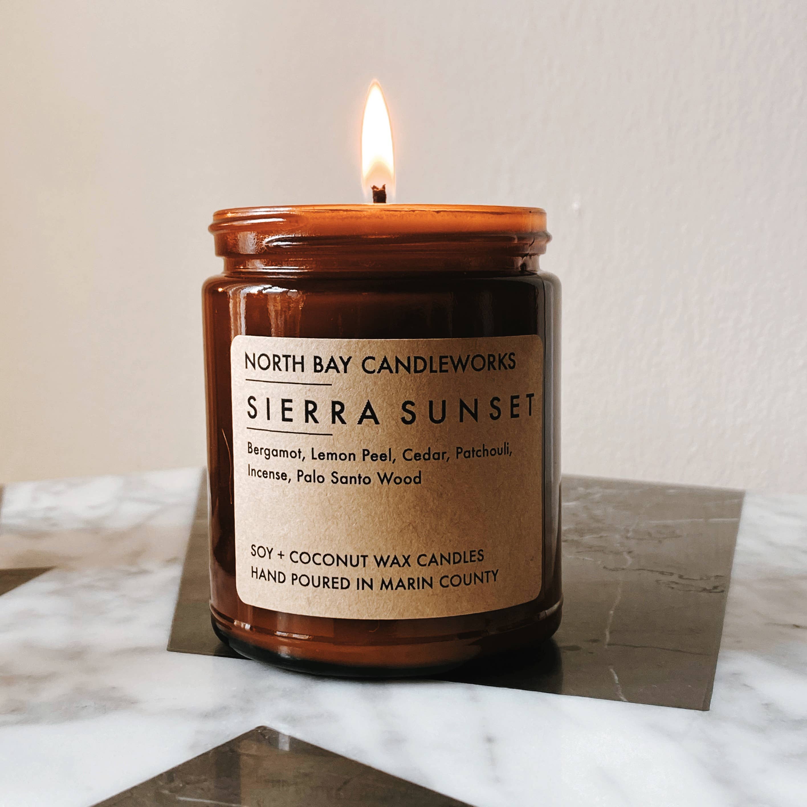 North Bay Candleworks – Engroshandel Glaslys – Sierra Sunset (Standard Størrelse, 8 oz)