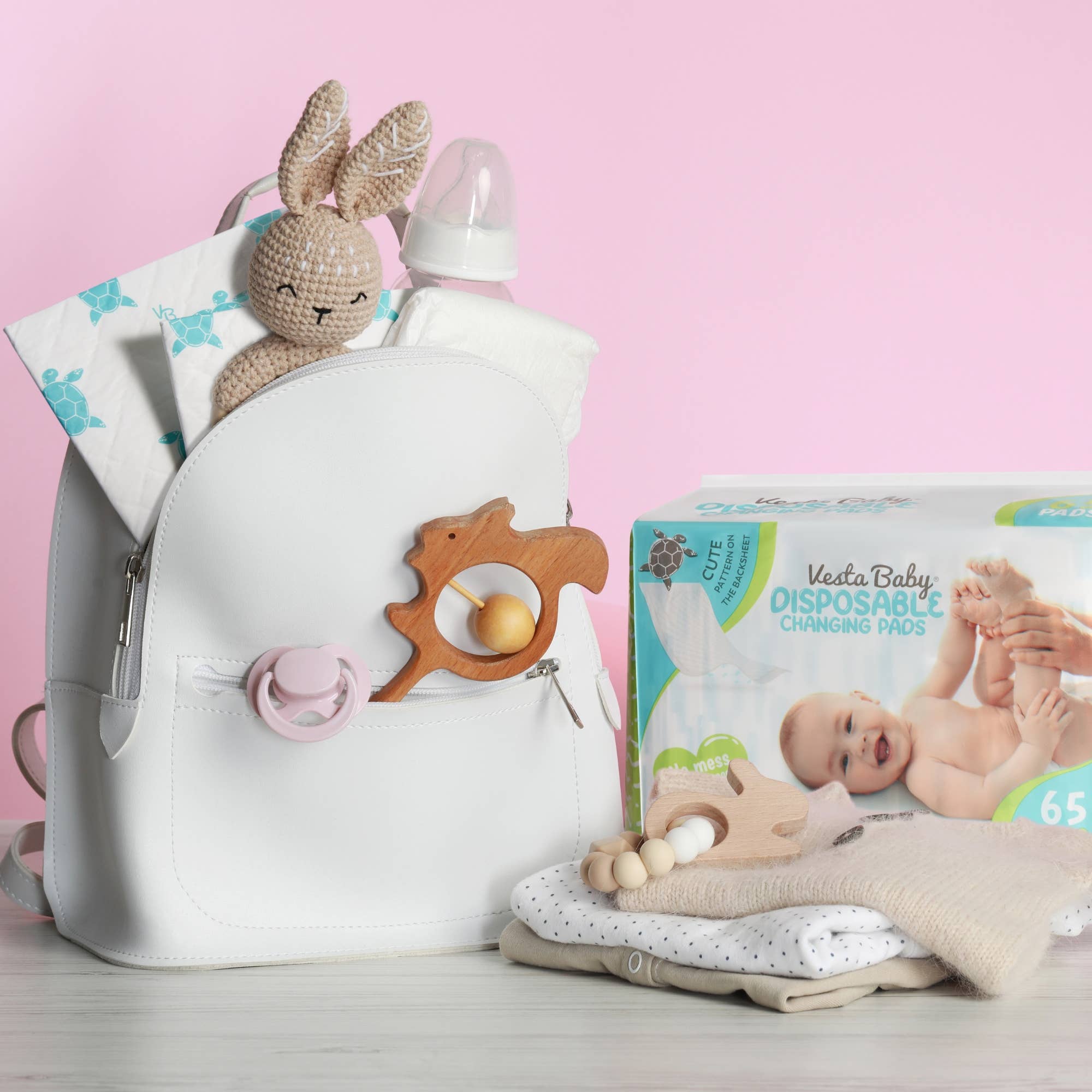 Vesta Baby - Wholesale Changing Mat/Pad - Baby - Baby Disposable Changing Pads - 65 Absorbent Waterproof Mats6