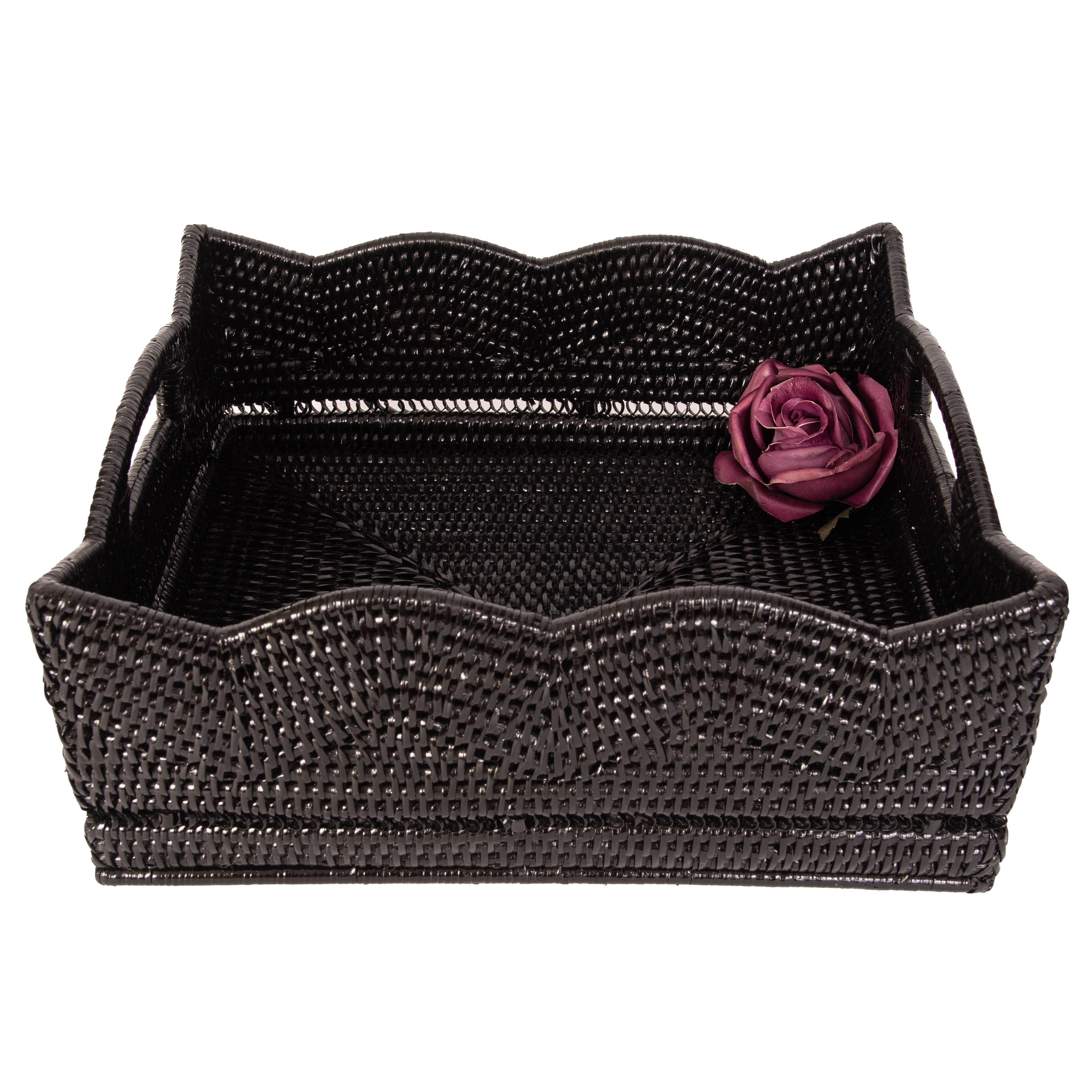 Artifacts Trading Company – Cesta por atacado – Cesto de Armazenamento em Rattan para Prateleira – Design de Escalope13