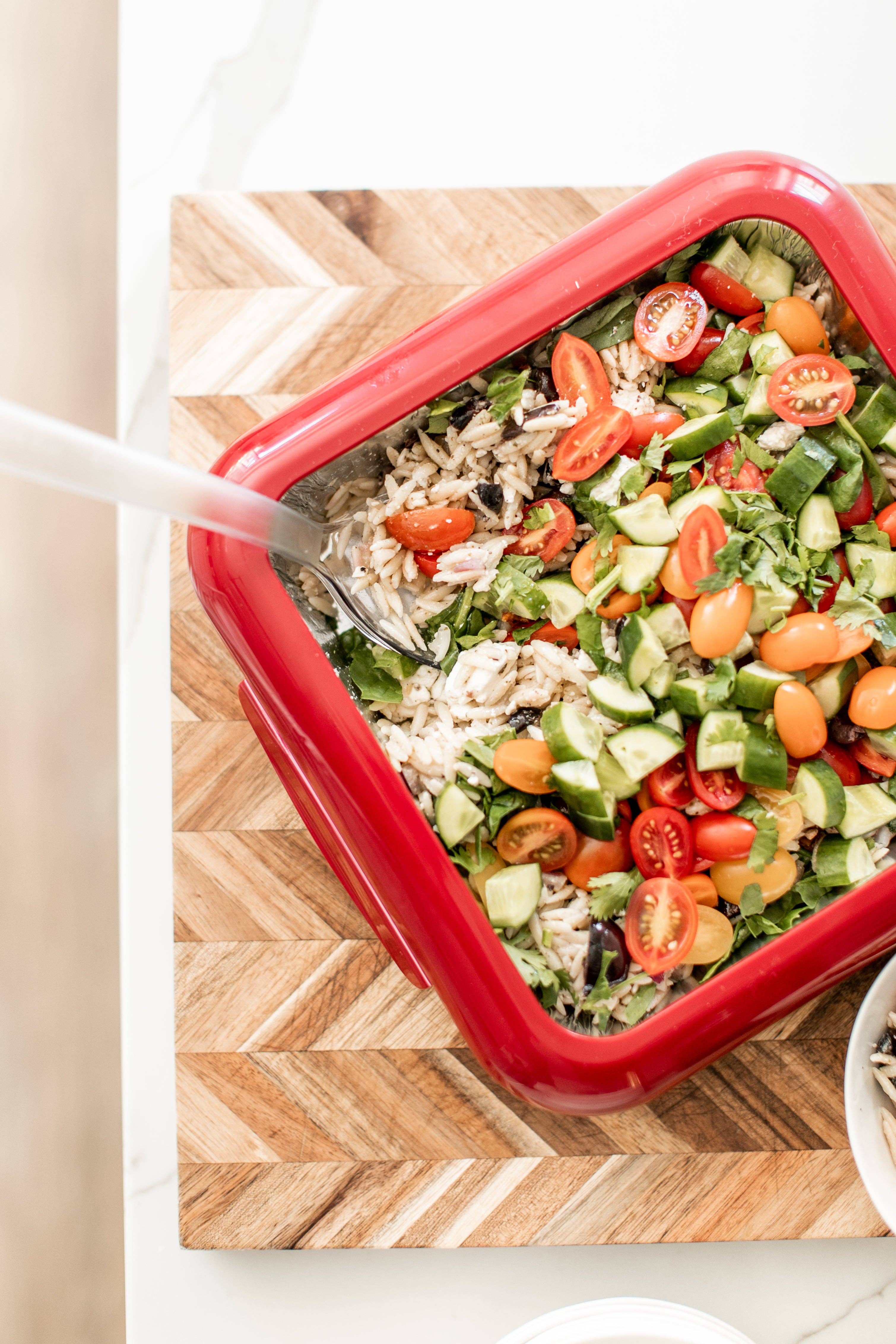 Fancy Panz - Wholesale Casserole Carrier - Square Set - 8x8 Pan Frame w/ Lid & Serving Spoon - Red5