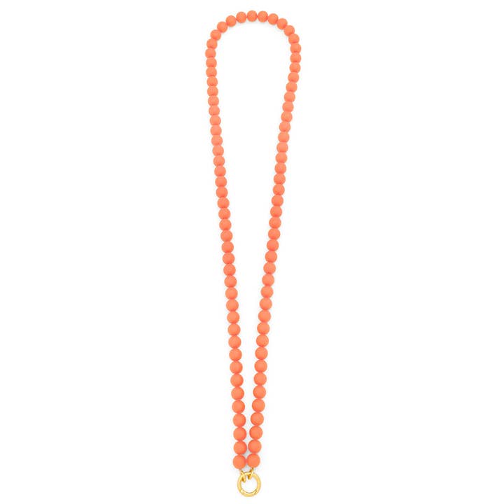 ZENZII Jewelry - Wholesale Beaded/Pearl Necklace - Matte Resin Beaded Crossbody Phone Lanyard12