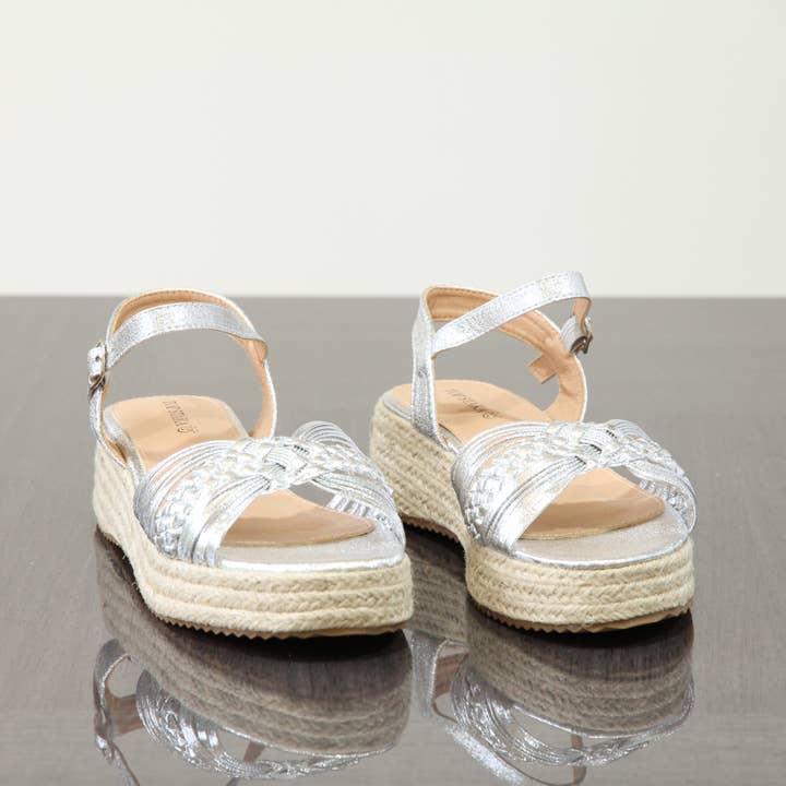 Top Staka - Wholesale Wedges - Women's - BG-732 Women's Braided Wedge Sandals - Espadrille Platform10