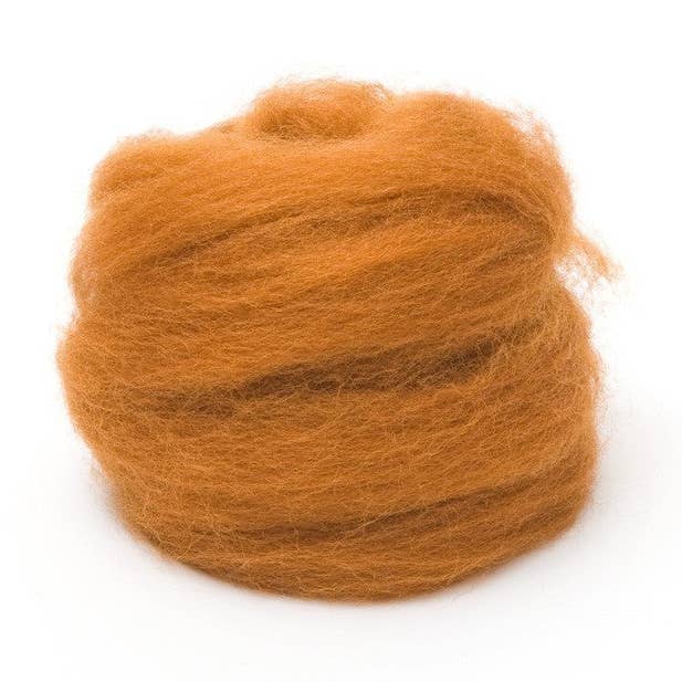 Caramelo Corriedale Lã Roving 1 oz. por atacado de Woolpets