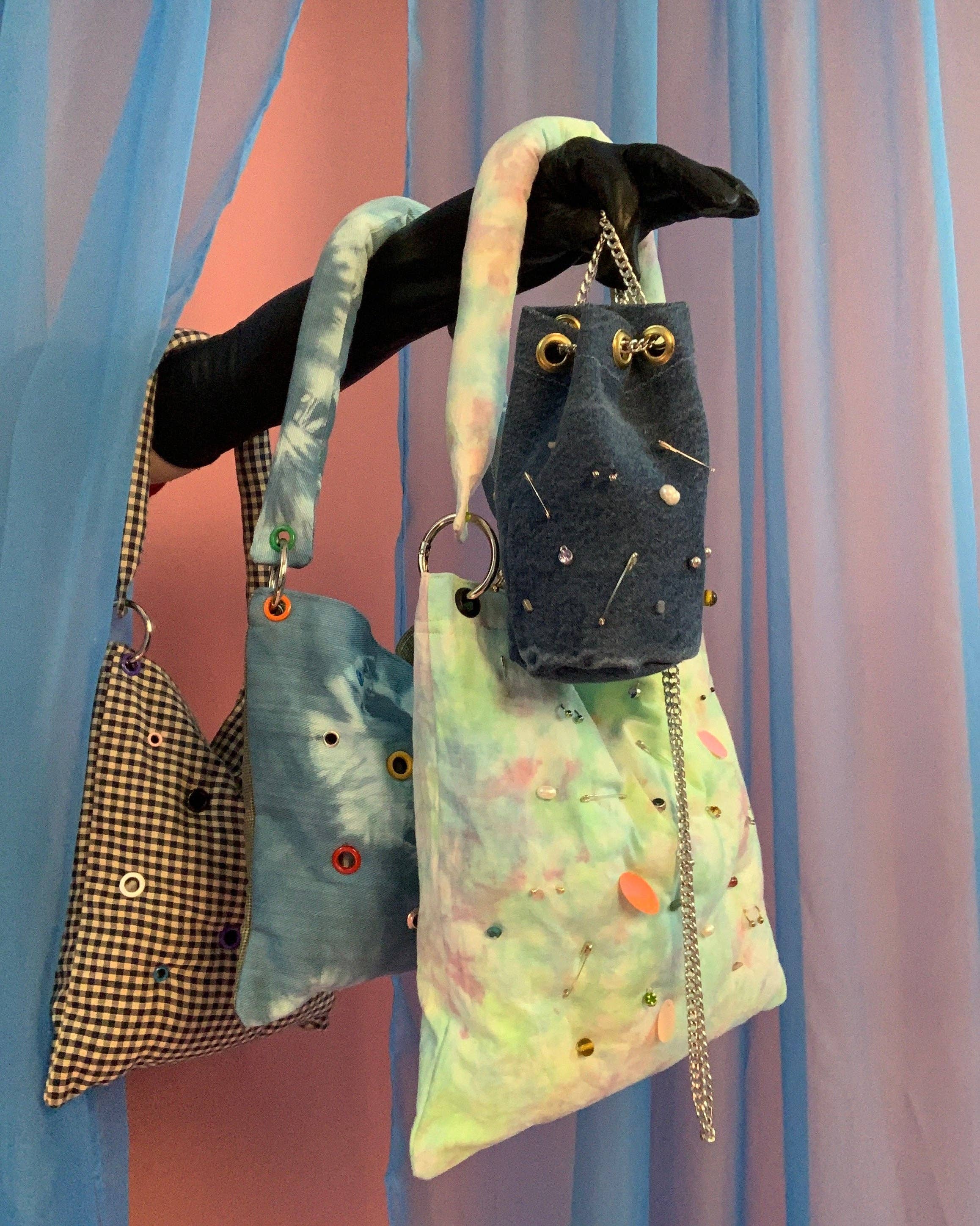 Shop Journal Vintage - Wholesale Crossbody Bag - Women's - Handmade pierced denim pouch bag1