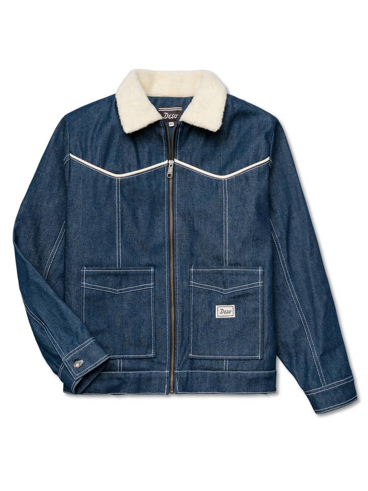 Dark Indigo Folsom Denim Jacket for wholesale on Faire