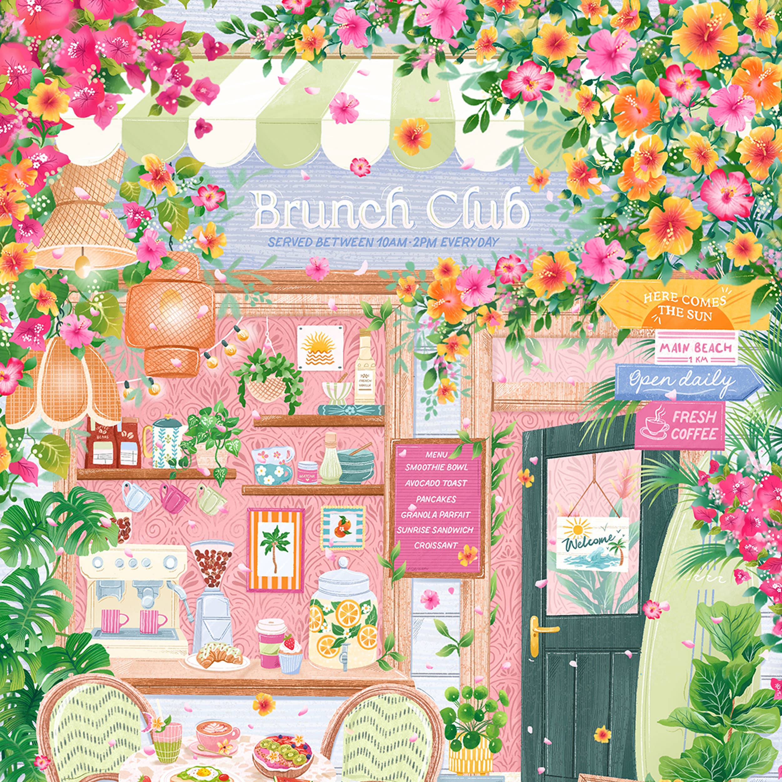 Simply, Katy – wholesale Art print – Brunch Club 4