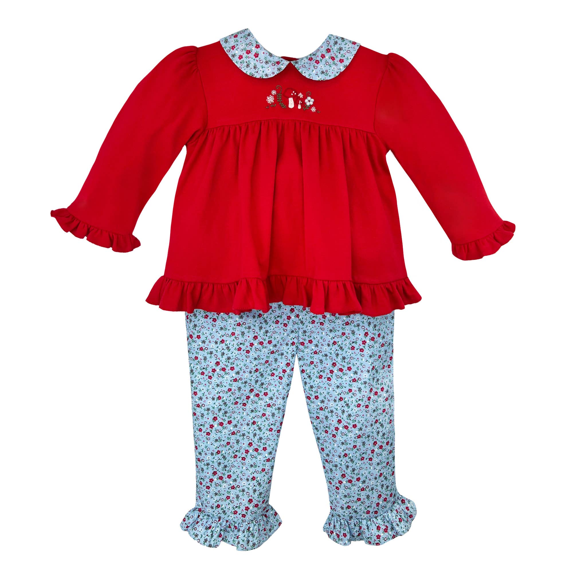 Petit Ami & Zubels - Wholesale Top & Pant Set - Baby - Woodland Floral Top and Pant Set