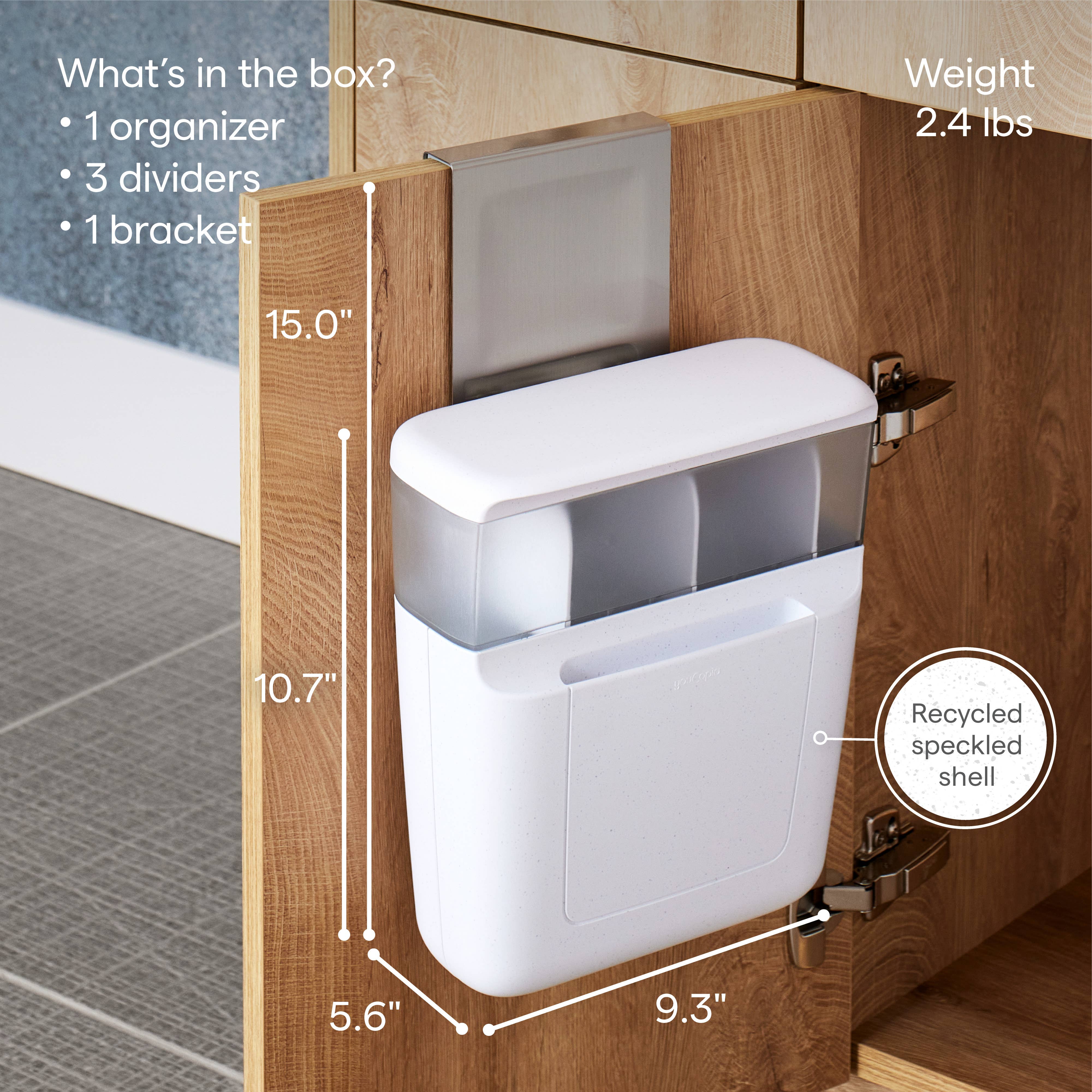 YouCopia - Vente Ensemble d'accessoires pour salle de bain - Organisateur de Toilettes DoorStash™4