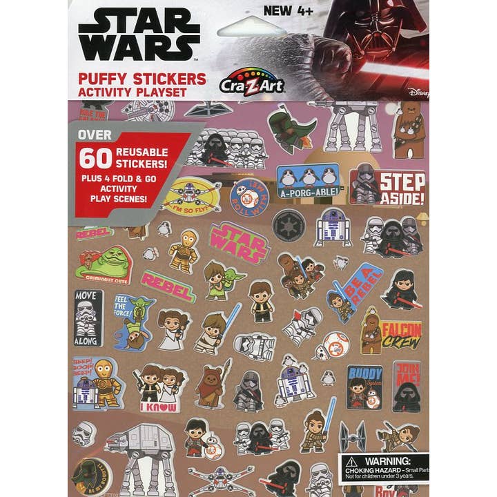 Texas Bookman – wholesale Klistermärke - Barn och baby – Star Wars Puffy klistermärke Aktivitetsset (Disney Star Wars)