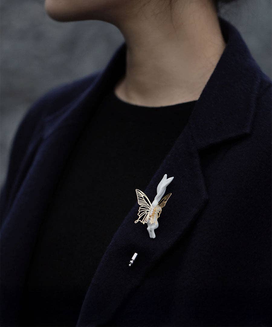 Vermilion Collection – wholesale Brosch – YIHE Keramikbroscher "Kanin"12