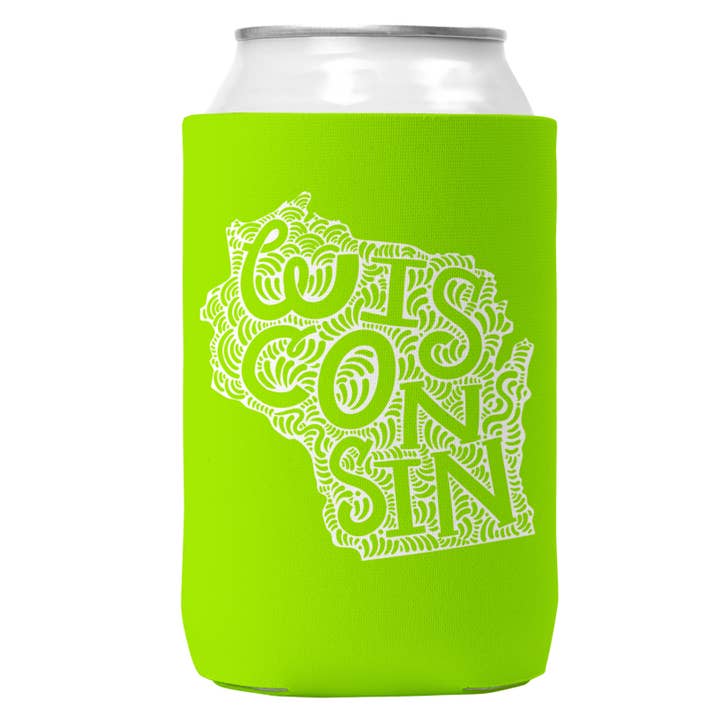 Wi-Wear - Wholesale Drink Huggers & Koozies - Wisconsin Can Coozie/Cooler for 12oz Cans3