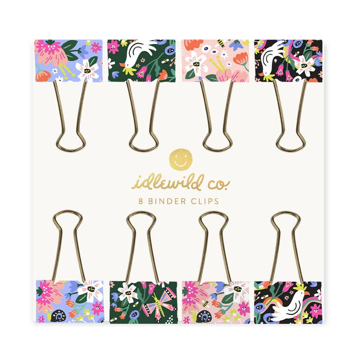 Idlewild Co. – wholesale Binder clip – Floral Binder Clips0