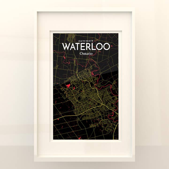 OurPoster.com - Wholesale Poster - Waterloo City Map Poster17