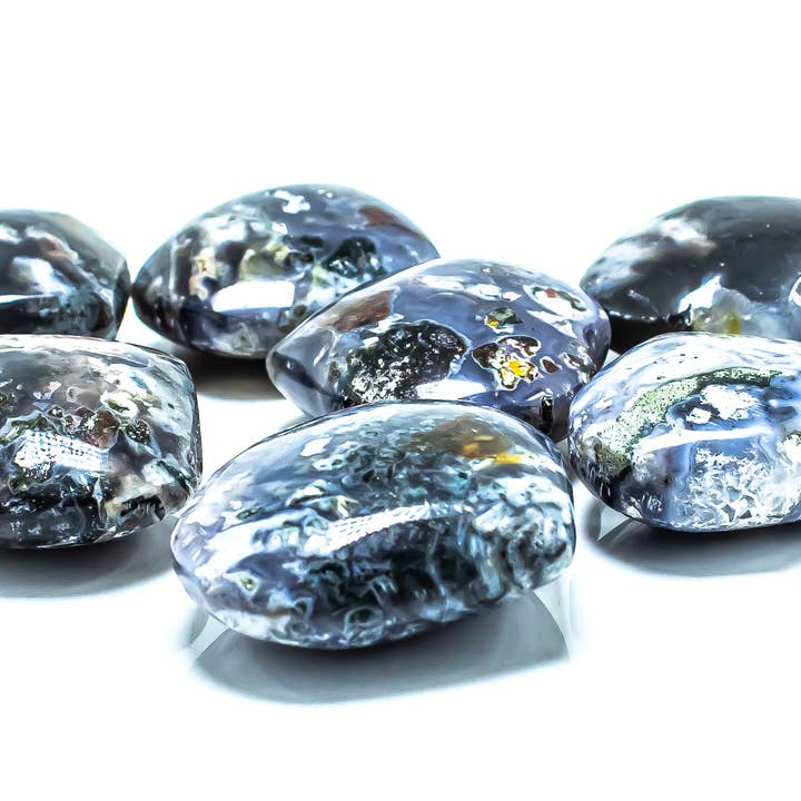 Quasar Gems USA - Wholesale Spiritual Stone/Crystal - Blue Ocean Jasper Small Hearts2