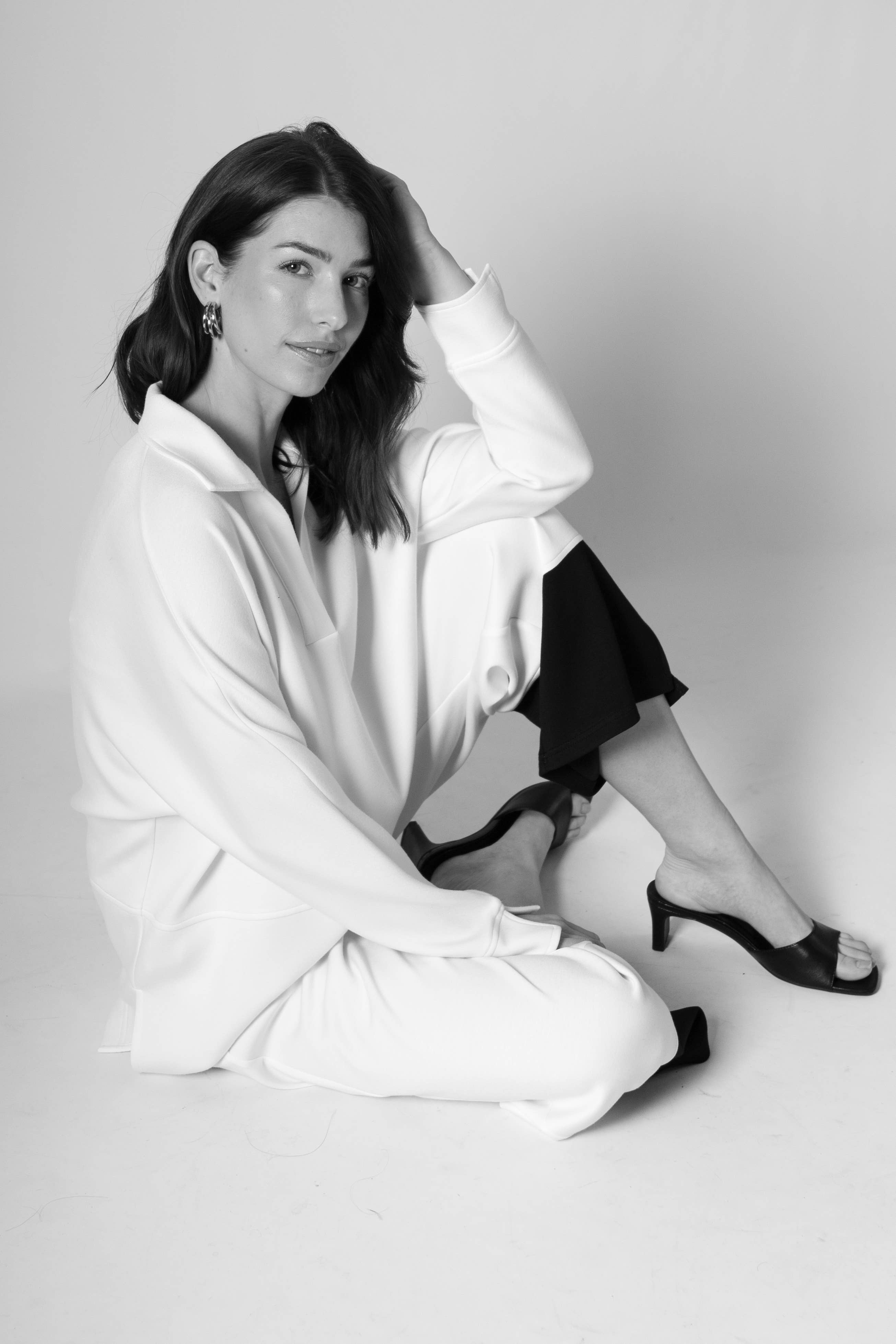 P. CILL - Wholesale T-Shirt - Women's - P. CILL Butter Modal Collared Long Sleeve Top29