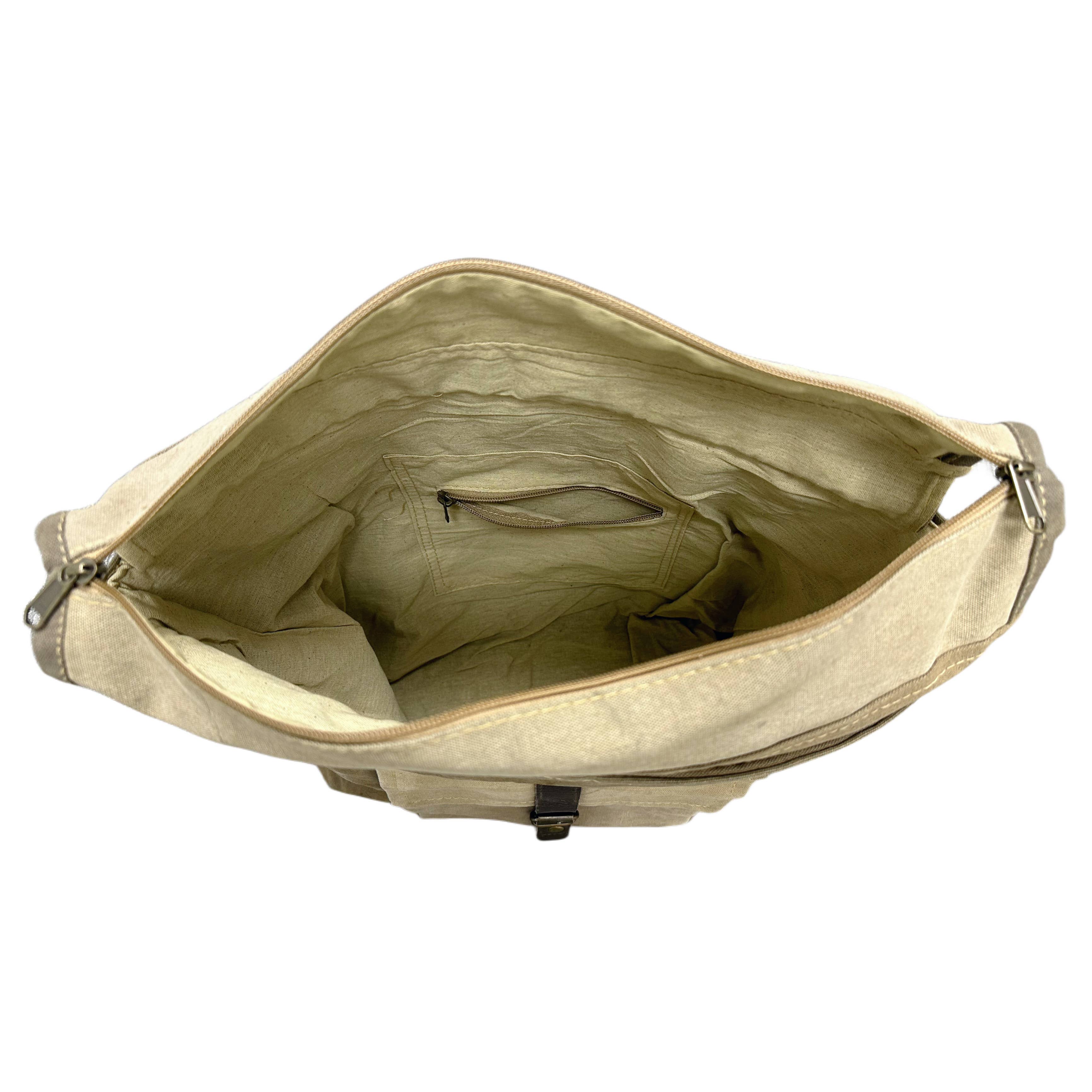 Vintage Addiction – Großhandel Umhängetasche – Unisex – Unisex-Umhängetasche, US-Veteran, recyceltes Militärzelt6