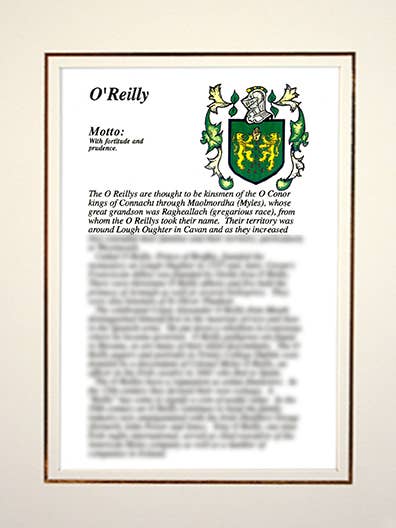 O'Reilly for engroshandel hos Family Histories