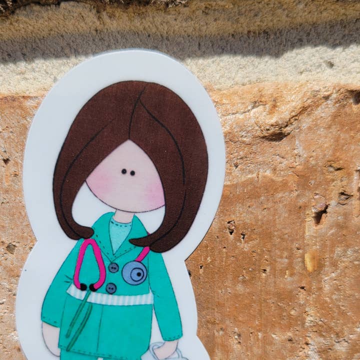 3 inch Water resistant laminated vinyl sticker for wholesale by Kodaandmom