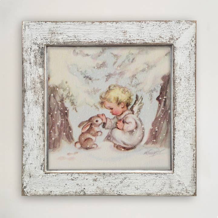 ginger blue - Wholesale Art Print - Bunny with angel4